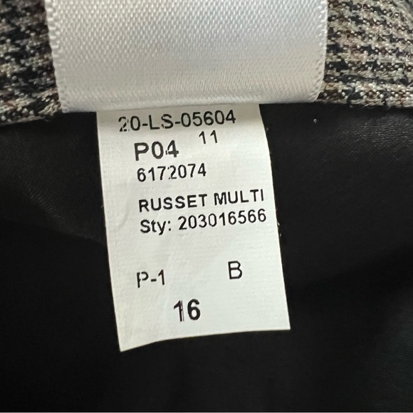 NWT Talbots Newport Houndstooth Trouser Pants Wool 16 Academia Professional - Picture 15 of 15